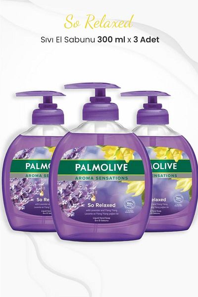 Palmolive Aroma Sensations So Relaxed Liquid Soap 300 ml x 3 Pieces