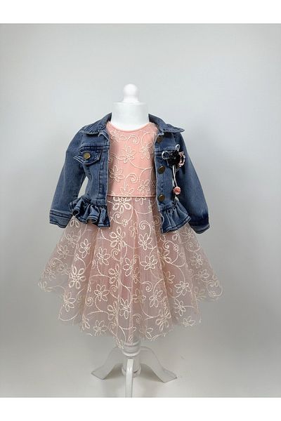 Zuff Baby baby dress with jeans jacket