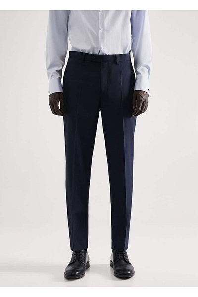 MANGO Man Slim Fit Stretch Υφασμάτινο Παντελόνι