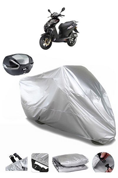 AUTOLION حقيبة خلفية متوافقة مع القماش المشمع للدراجات النارية TVS Apache RTR...