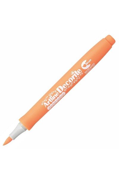 artline Decorite Marker Pen Brush Tip Pastel Orange