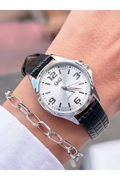 Q&Q QQ Kadın Kol Saati Deri Kordon Su Geçirmez 2 Yıl Garantili