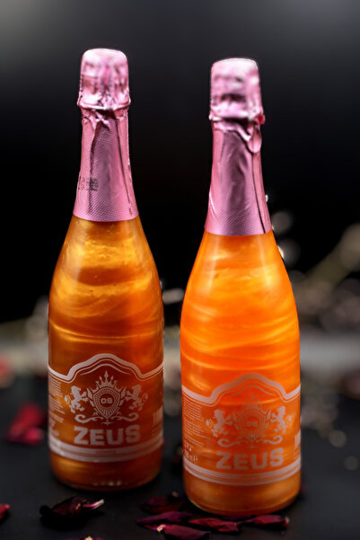 OS ZEUS 2'li Paket - Alkolsüz Renkli Simli Şampanya / Bakır Ve Sarı