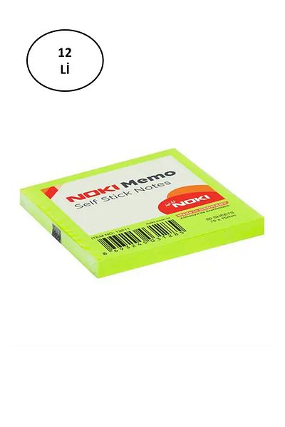 Noki Memo 12211 Adhesive Note Paper 75 x 75 mm 80 Sheets