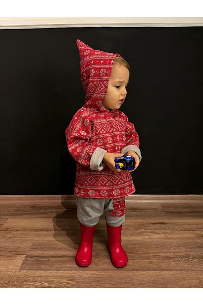 bohemiankids baby wear Unisex Hoodie suit 2024 New Year Concept Children's bottom top suit