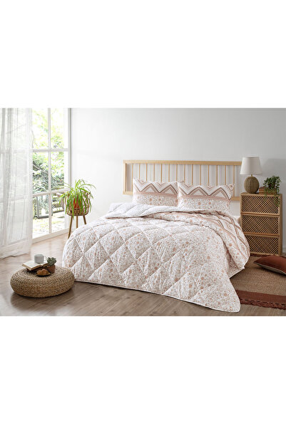 Taç Siena Brown - Double Ranforce Quilt Set