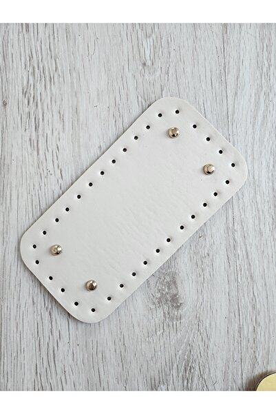 NAZENİN HOBİ AKSESUAR قاعدة حقيبة جلد محبوكة 20*10 سم