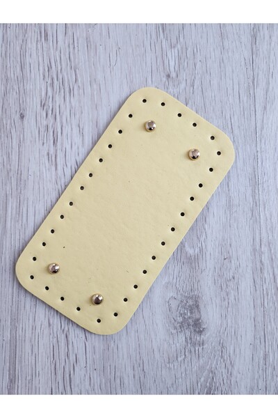 NAZENİN HOBİ AKSESUAR قاعدة حقيبة جلد محبوكة 20*10 سم