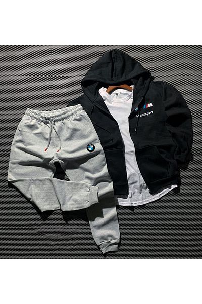 viperkombin BMW Motorsport Zippered Jacket and Sweatpants 2-Piece Combination