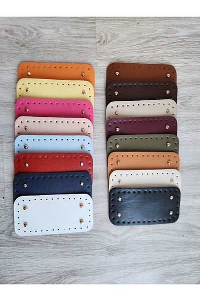 NAZENİN HOBİ AKSESUAR LEATHER KNITTED BAG BASE 20*10 CM