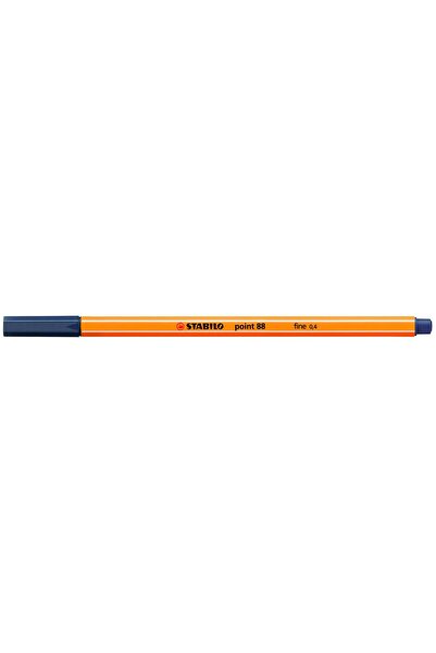 Stabilo Keçe Uçlu İnce Fineliner Kalem 88 Point 0.4 Mm Mavi-Siyah 88/98 (10 Lu Paket)