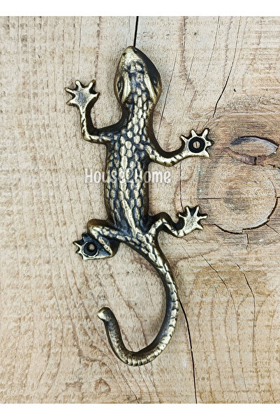 HOUSE2HOME El Yapımı Pirinç Kertenkele Askı