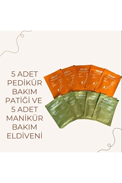 PolenPlus Kepler Susuz Manikür Eldiveni ve Susuz Pedikür Patiği 5+5 li Set