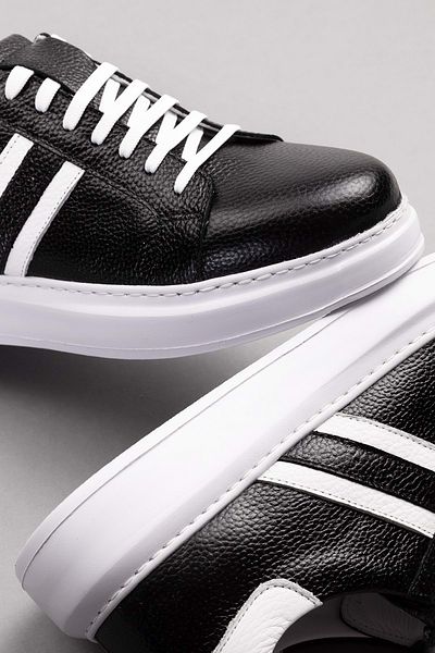 Gondol În interior și în exterior Pantofi casual zilnici din piele naturală mals.353 - Negru - 43