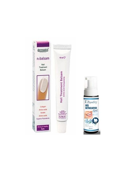Dermoskin N-Balsam 10ml Nail Care Cream - Whitening Foam Gift
