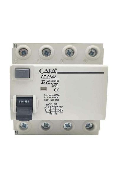 Tamer Elektrik Cata 4x40 30 mA Three Phase Current Relay CT-9642