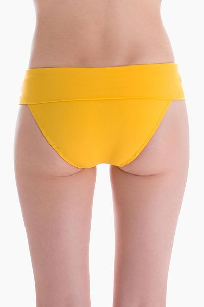 AYYILDIZ 63040 Yellow Waist Foldable Bikini Bottom