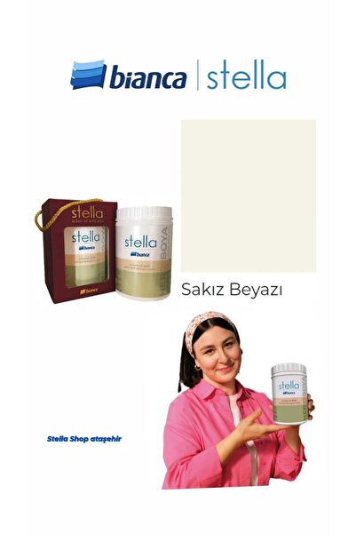 Bianca Stella Su Bazlı Saf Akrilik Boya 500ml - Sakız Beyazı