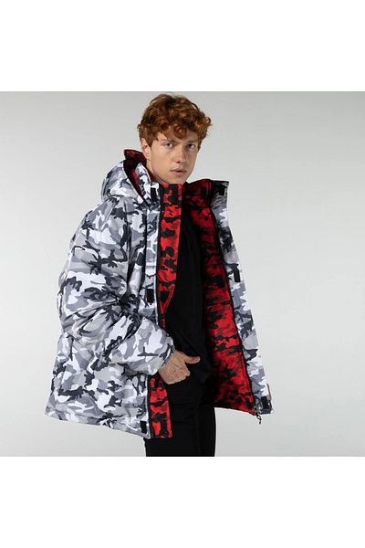 Ghetto off limits - Double Sided Camouflage Coat Oversize Fit