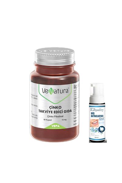VeNatura Zinc Supplement Food 60 Capsules - Teeth Whitening Foam