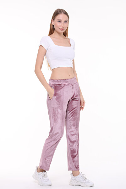 ikmal collection Αναπλήρωση ριγέ βελούδινη φούτερ