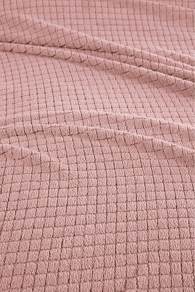 NİMBLES MODA New Year Holly Wellsoft Double Blanket - Powder