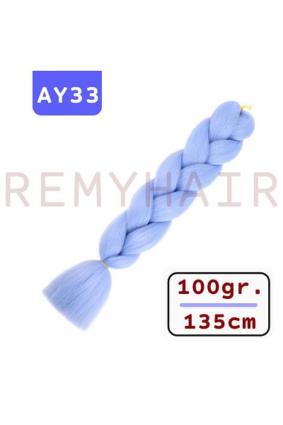 REMY HAİR African Braid Hair - Sea Blue AY33 - 100gr