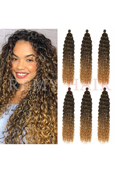 REMY HAİR شعر أفرو مجدول - بني محمر داكن أومبريلي 100 جرام