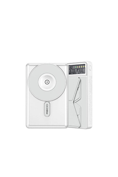 Recci Magsafe Şarj Özellikli Powerbank Recci RPB-W19 Stand Özellikli 10000mAh...