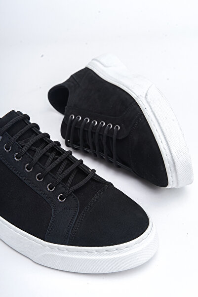 Deripabuc Genuine Leather Men's Black Leather Casual Shoes Mrd11-0207