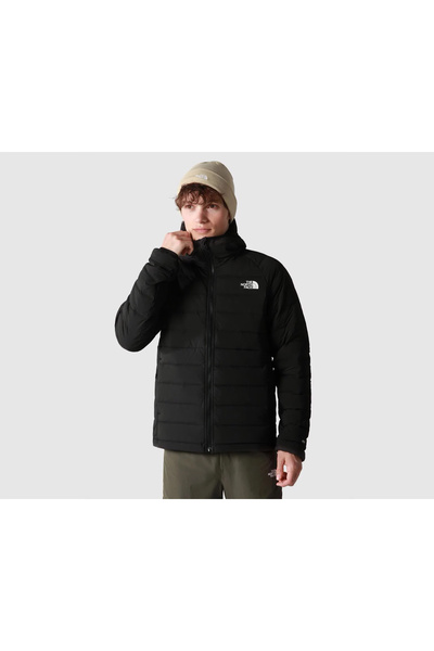 THE NORTH FACE Belleview Stretch Down Hoodie (600 Kaz Tüyü) Erkek Kışlık Outdoor Montu Siyah