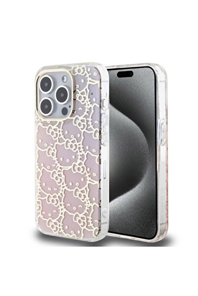 Hello Kitty Apple Iphone 15 Pro Uyumlu Kılıf Lisanslı Renk Geçişli Elektropla...