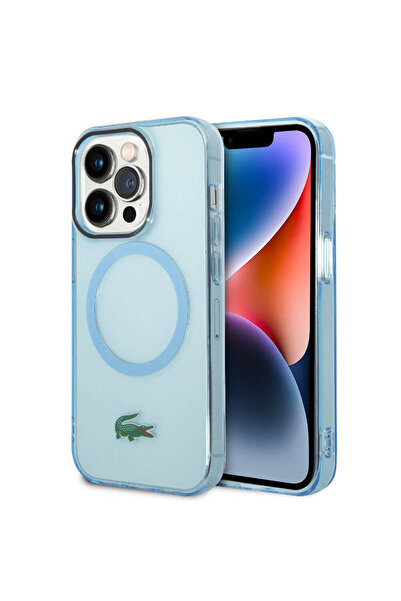 Lacoste iPhone 15 Pro Uyumlu Kılıf Lacoste Orj Lisanslı Magsafe Özellikli Tra...