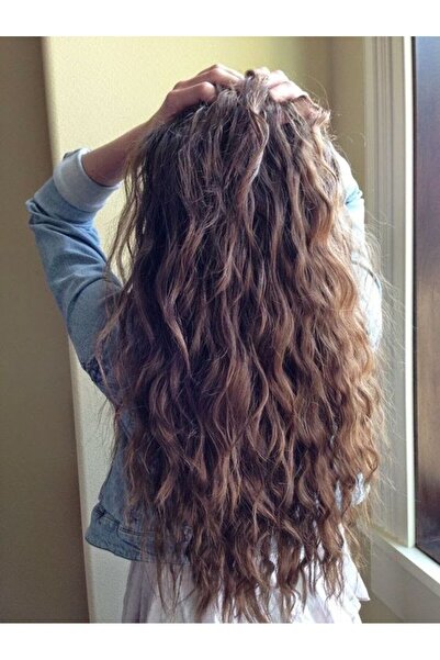 REMY HAİR Kahverengi Uzun Fiber Sentetik Peruk