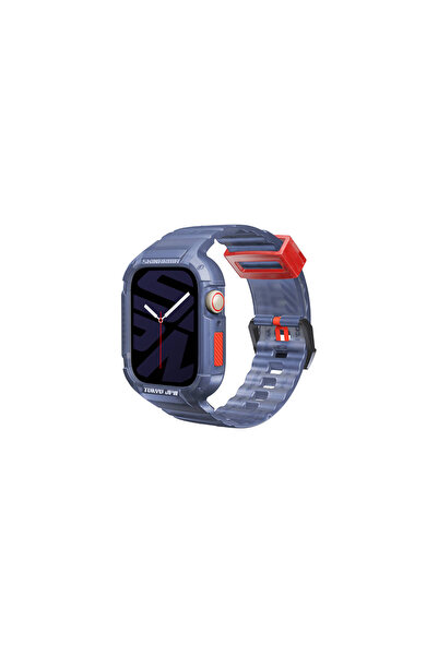 Skinarma Watch 7 Uyumlu 45mm Kordon SkinArma Saido Sert PC Kasa Koruyuculu Si...