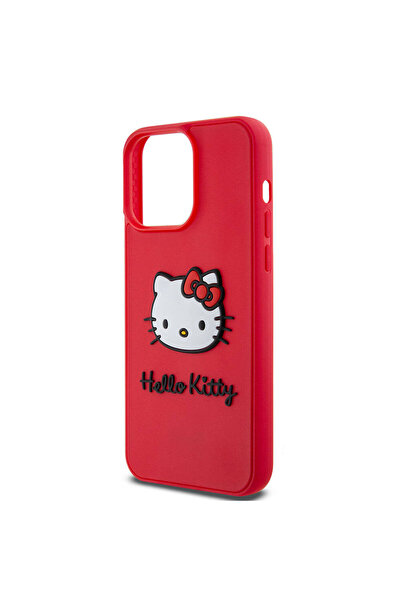 Hello Kitty Apple Iphone 15 Pro Uyumlu Kılıf Lisanslı Yazı Ve Ikonik Logolu 3d Rubber Kitty