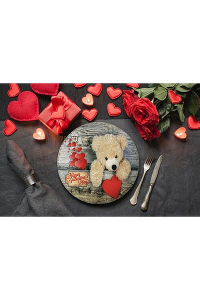 Egebella Valentine's Day Themed American Service Supla Decorative Tableware Multi-Purpose Coaster