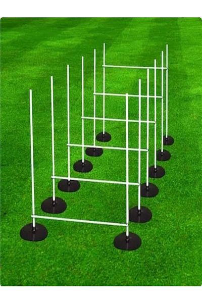 Clifton Football Slalom Team, Slalom Set, Fitness Set, Training Set, (Rubber-Based Set of 12)