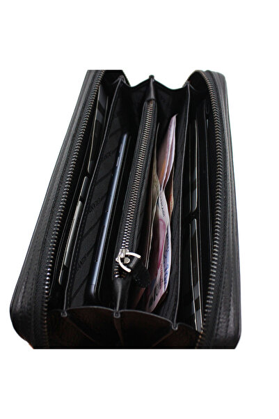 Grande 4274 Справжня шкіряна сумочка, портфель, клатч, чорний