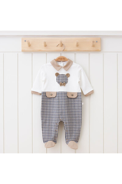 DIDuStore Baby Romper with Patterned Detail and Stylish Pocket Applique - Mod...