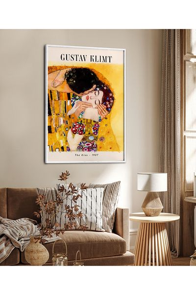 HOMEPACK Επιτραπέζιο ζωγραφική με κορνίζα Gustav Klimt Series Αφίσα Ζωγραφική TK/211