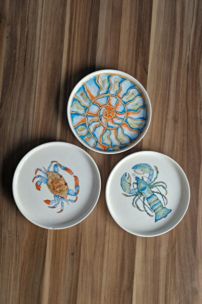 Relax Ceramic El Yapımı Seramik Tabak Dik Kenarlı