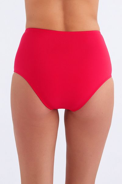 AYYILDIZ 63048 Red High Waist Bikini Bottom