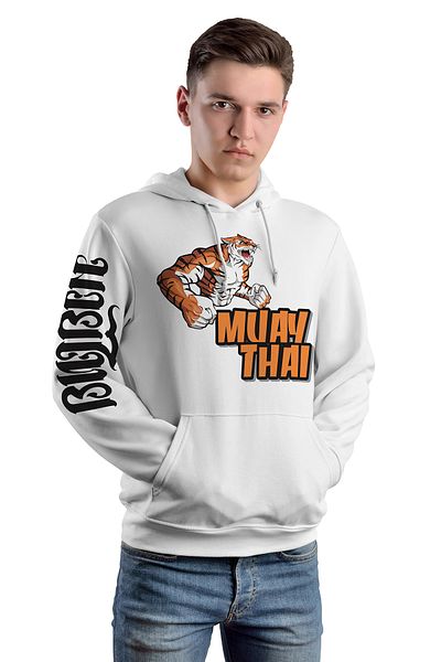 ACR Giyim Tekstil Forma Baskı Muaythai Printed Hoodie 3ip White Hoodie Plus Size
