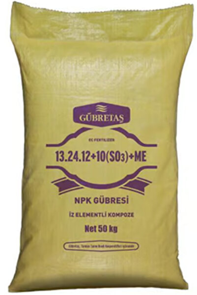 GÜBRETAŞ Taban NPK Gübresi - 13.24.12+10(SO3)+ME- 50 Kg