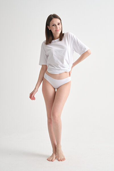 DeeAn Γυναικεία εσώρουχα μπικίνι βαμβακερά 3 συσκευασιών κομμένα με λέιζερ