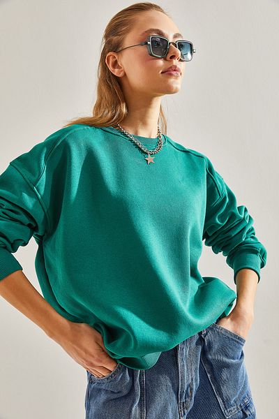 Bianco Lucci Dámská oversize mikina se třemi nitěmi