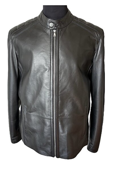 asus deri MEN'S GENUINE LAMB LEATHER BLACK JACKET - BOGOTA