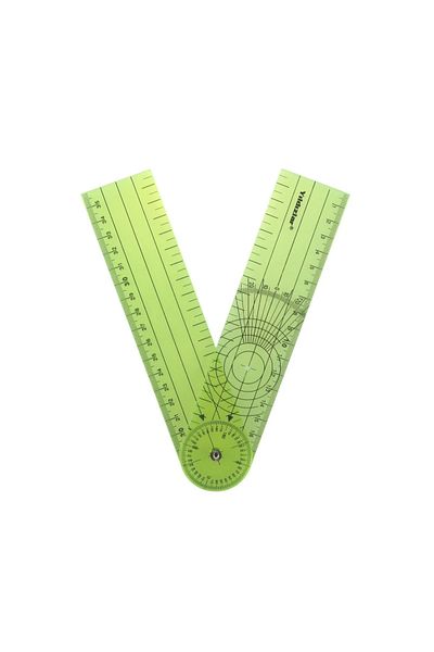 Yıldızlar Goniometer - Goniometer Ruler Plastic 35cm 360 Degree