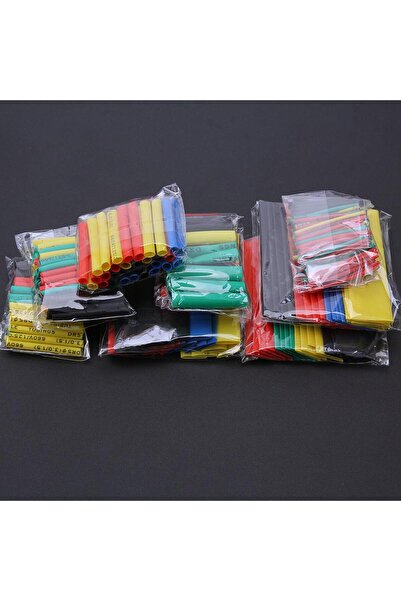 Profisher Poliolefin Shrink Yalıtımlı 2:1 Daralan Tüp Set 328 Adet Isı Makaro...
